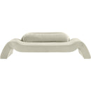  Manufacturer Color_Cream -- Austin 107" Cream Velvet Upholstered Sofa IMAGE 3