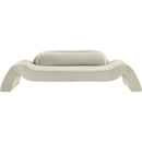 Meridian Austin Cream Velvet Sofa IMAGE 3