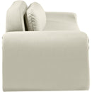  Manufacturer Color_Cream -- Austin 107" Cream Velvet Upholstered Sofa IMAGE 4