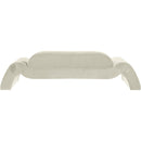  Manufacturer Color_Cream -- Austin 107" Cream Velvet Upholstered Sofa IMAGE 5
