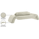  Manufacturer Color_Cream -- Austin 107" Cream Velvet Upholstered Sofa IMAGE 8