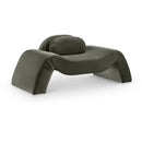 Meridian Austin Green Velvet Chair IMAGE 1