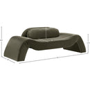  Manufacturer Color_Green -- Austin 87.5" Green Velvet Upholstered Loveseat IMAGE 7
