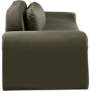  Manufacturer Color_Green -- Austin 107" Green Velvet Upholstered Sofa IMAGE 4
