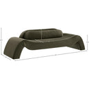  Manufacturer Color_Green -- Austin 107" Green Velvet Upholstered Sofa IMAGE 7