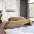  Manufacturer Color_Saddle -- Austin 107" Saddle Velvet Upholstered Sofa IMAGE 2