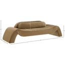  Manufacturer Color_Saddle -- Austin 107" Saddle Velvet Upholstered Sofa IMAGE 7