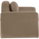  Manufacturer Color_Taupe -- Austin Taupe Velvet Upholstered Chair IMAGE 4