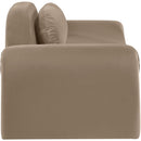  Manufacturer Color_Taupe -- Austin 87.5" Taupe Velvet Upholstered Loveseat IMAGE 4