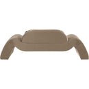 Meridian Austin Taupe Velvet Loveseat IMAGE 5