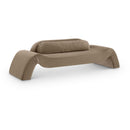  Manufacturer Color_Taupe -- Austin 107" Taupe Velvet Upholstered Sofa IMAGE 1