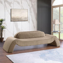  Manufacturer Color_Taupe -- Austin 107" Taupe Velvet Upholstered Sofa IMAGE 2