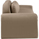  Manufacturer Color_Taupe -- Austin 107" Taupe Velvet Upholstered Sofa IMAGE 4