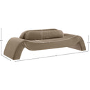  Manufacturer Color_Taupe -- Austin 107" Taupe Velvet Upholstered Sofa IMAGE 7