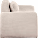  Manufacturer Color_Beige -- Meridian Austin Stationary Fabric Loveseat IMAGE 4