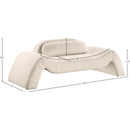  Manufacturer Color_Beige -- Meridian Austin Stationary Fabric Loveseat IMAGE 7