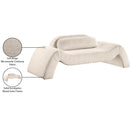  Manufacturer Color_Beige -- Meridian Austin Stationary Fabric Loveseat IMAGE 8