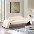  Manufacturer Color_Beige -- Meridian Austin Stationary Fabric Sofa IMAGE 2