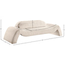  Manufacturer Color_Beige -- Meridian Austin Stationary Fabric Sofa IMAGE 7