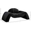  Manufacturer Color_Black -- Austin Black Corduroy Upholstered Chair IMAGE 7
