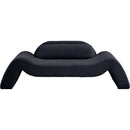  Manufacturer Color_Black -- Austin 87.5" Black Corduroy Upholstered Loveseat IMAGE 3
