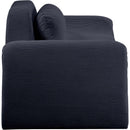 Manufacturer Color_Black -- Austin 87.5" Black Corduroy Upholstered Loveseat IMAGE 4