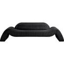 Meridian Austin Black Corduroy Fabric Sofa IMAGE 3