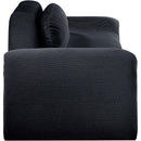  Manufacturer Color_Black -- Austin 107" Black Corduroy Upholstered Sofa IMAGE 4