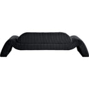 Meridian Austin Black Corduroy Fabric Sofa IMAGE 5