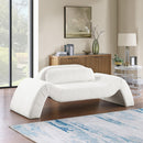  Manufacturer Color_Cream -- Austin 87.5" Cream Corduroy Upholstered Loveseat IMAGE 2
