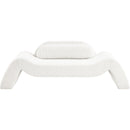 Meridian Austin Cream Corduroy Fabric Loveseat IMAGE 3