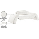 Manufacturer Color_Cream -- Austin 87.5" Cream Corduroy Upholstered Loveseat IMAGE 8