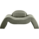  Manufacturer Color_Green -- Austin Green Corduroy Upholstered Chair IMAGE 3