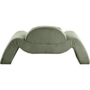  Manufacturer Color_Green -- Austin Green Corduroy Upholstered Chair IMAGE 5