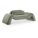  Manufacturer Color_Green -- Austin 87.5" Green Corduroy Upholstered Loveseat IMAGE 1