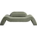  Manufacturer Color_Green -- Austin 87.5" Green Corduroy Upholstered Loveseat IMAGE 3