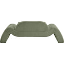  Manufacturer Color_Green -- Austin 87.5" Green Corduroy Upholstered Loveseat IMAGE 5