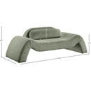  Manufacturer Color_Green -- Austin 87.5" Green Corduroy Upholstered Loveseat IMAGE 7