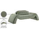  Manufacturer Color_Green -- Austin 87.5" Green Corduroy Upholstered Loveseat IMAGE 8
