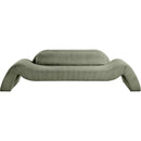 Meridian Austin Green Corduroy Fabric Sofa IMAGE 3