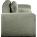 Manufacturer Color_Green -- Austin 107" Green Corduroy Upholstered Sofa IMAGE 4