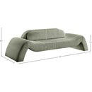  Manufacturer Color_Green -- Austin 107" Green Corduroy Upholstered Sofa IMAGE 7