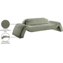  Manufacturer Color_Green -- Austin 107" Green Corduroy Upholstered Sofa IMAGE 8