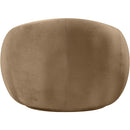 Meridian Emery Beige Velvet Chair IMAGE 5