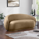  Manufacturer Color_Beige -- Meridian Emery Stationary Fabric Loveseat IMAGE 2