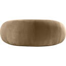 Meridian Emery Beige Velvet Loveseat IMAGE 5