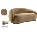  Manufacturer Color_Beige -- Meridian Emery Stationary Fabric Loveseat IMAGE 8