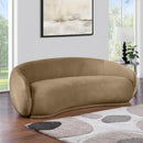 Meridian Emery Beige Velvet Sofa IMAGE 2