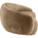 Meridian Emery Beige Velvet Sofa IMAGE 4