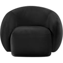  Manufacturer Color_Black -- Emery Black Velvet Upholstered Chair IMAGE 3